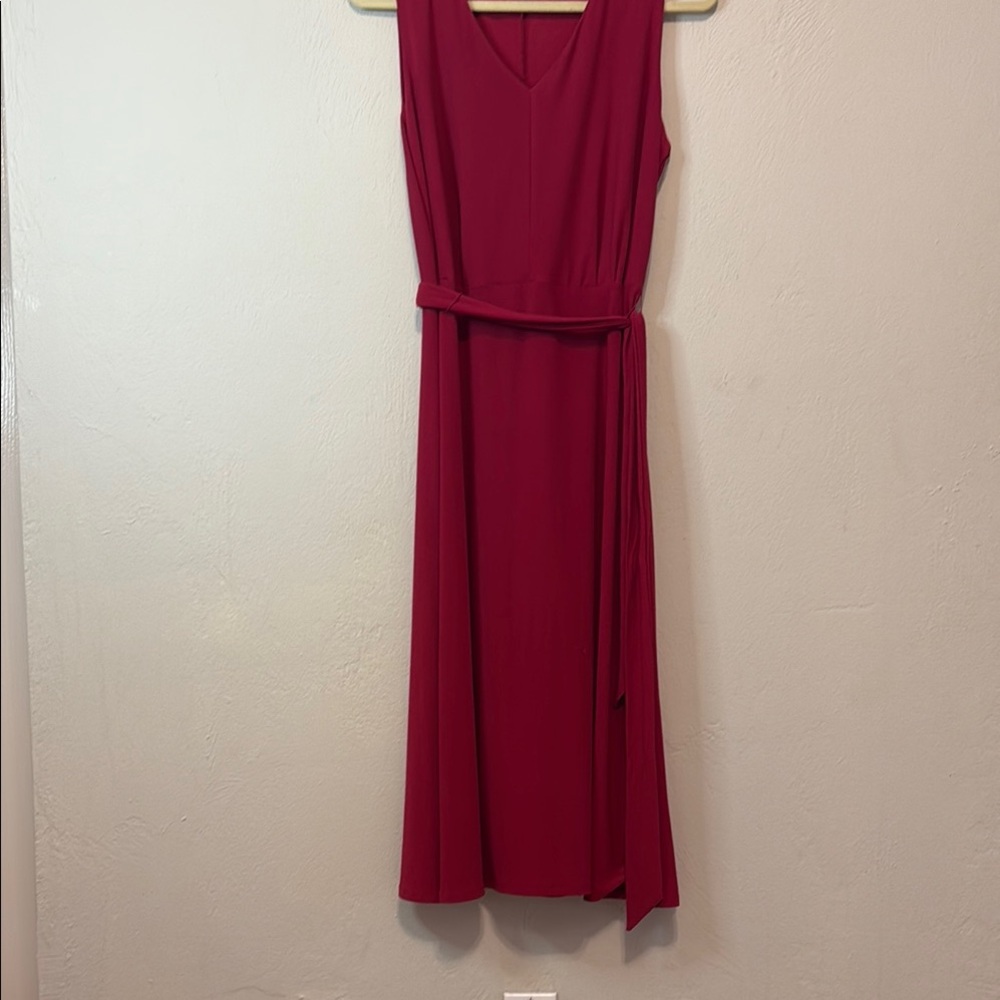 Apt. 9 Red V-Neck Sleeveless Midi Sundress
